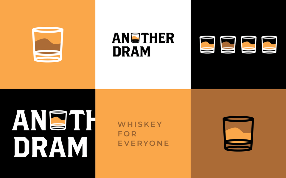 Another dram logos icons on colors 2