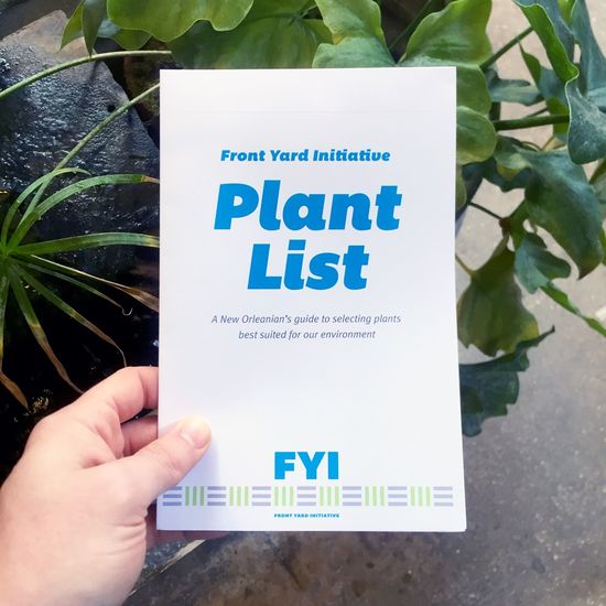 Front Yard Initiative Plant List Cover