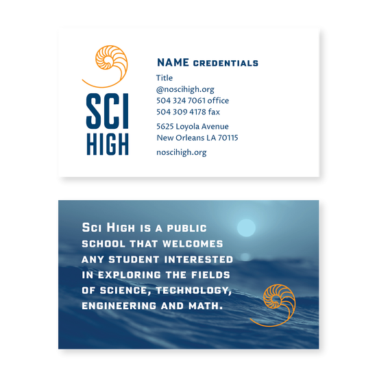 Sci High Business Card