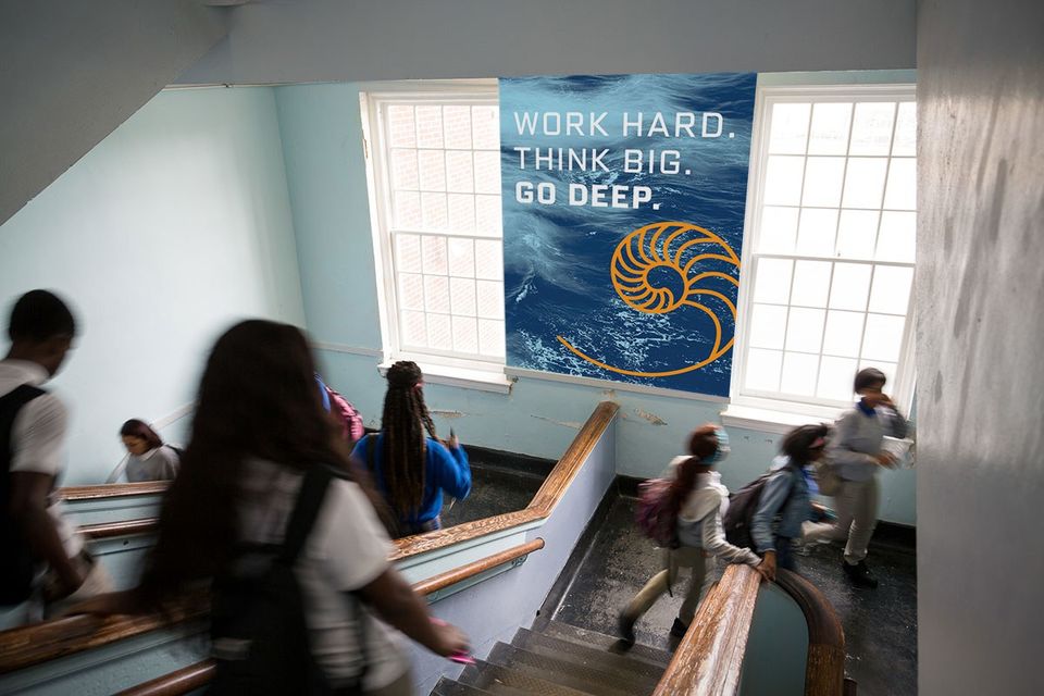 Sci High Hallway Banner